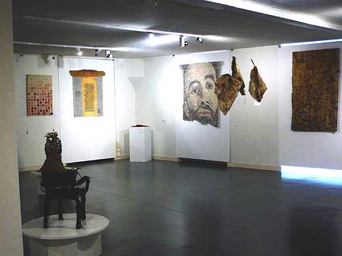 photo de l'exposition au Musée de la toile de Jouy, artextile, exposition